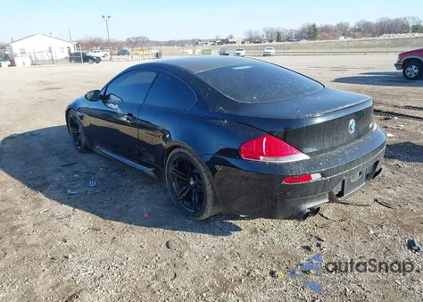 2007 BMW M6 z USA, uszkodzony, nr VIN WBSEH93507CY23619